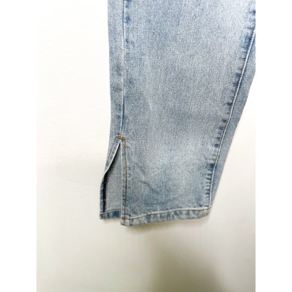 Lioness Alabama Split Leg Baggy Jeans Small Blue Trendy Fall Slouchy Denim - Picture 8 of 12